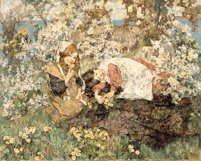 Frühlingsidylle von Edward Atkinson Hornel