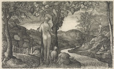 Die Braut, 1828 (Kupferstich) von Edward Calvert
