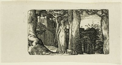 Die Dame und die Türme von Edward Calvert