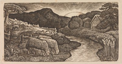 Die Schafe seiner Weide von Edward Calvert