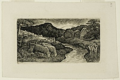 Die Schafe dieser Weide von Edward Calvert