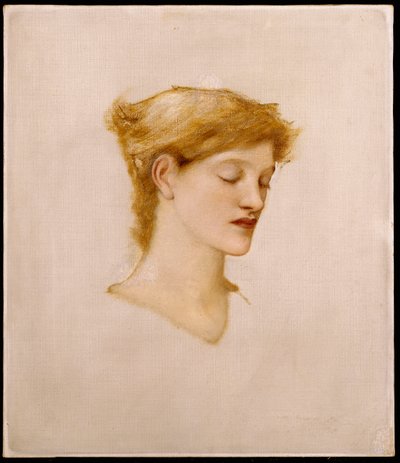 Der Kopf einer Frau von Edward Burne Jones