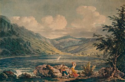 Hawes Water, Westmorland, ca. 1790, 1935 von Edward Dayes