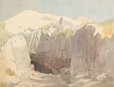 Studie von Felsen bei Mumbles von Edward Duncan