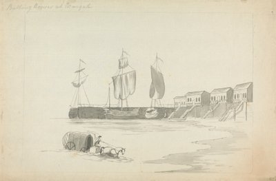 Badehäuser in Margate von Edward Francis Burney