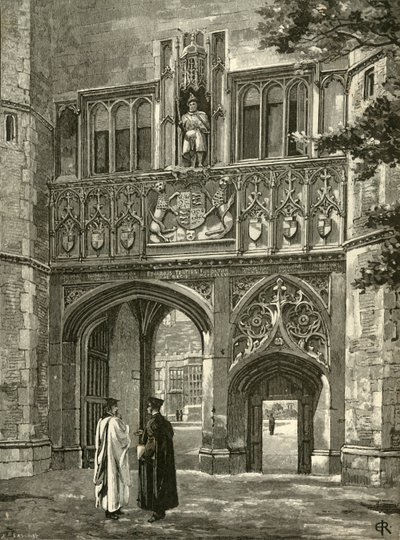 Haupttor, Trinity College, spätes 19. Jahrhundert von Edward Gascoin