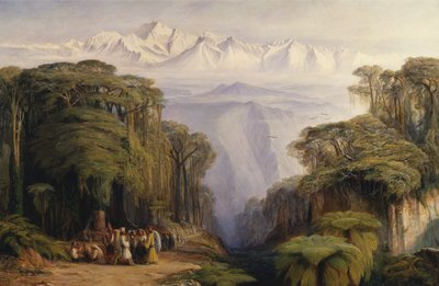 Kangchenjunga von Darjeeling, Indien, 1879 von Edward Lear
