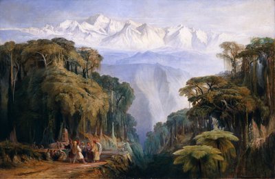 Kinchinjunga von Darjeeling von Edward Lear