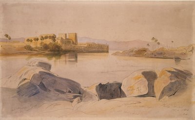 Philae, Ägypten, 1854 von Edward Lear