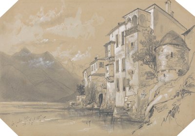 St. Giulio, Orta, 26. September 1837 von Edward Lear