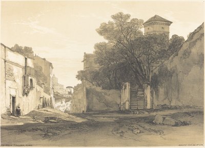 Via Porta Pinciana, Rom von Edward Lear