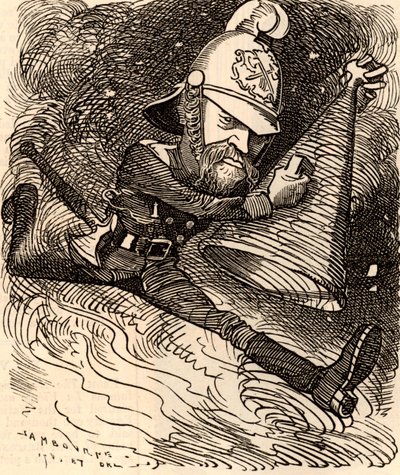 Eyre Massey Shaw (1830-1908) von Edward Linley Sambourne