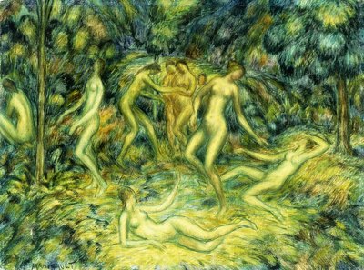 Tanzende Nymphen, 1918 von Edward Middleton Manigault
