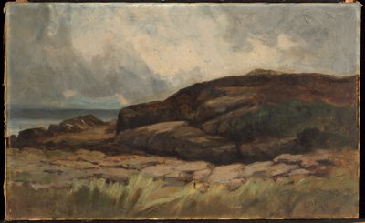Ohne Titel (Landschaft mit Felsen) von Edward Mitchell Bannister