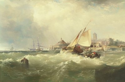 New Castle am Delaware von Edward Moran