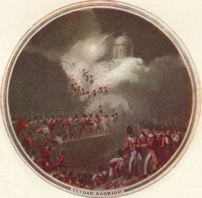 Eroberung von Cuidad Rodrigo, 1815, 1910 von Edward Orme