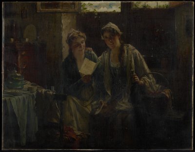 Zwei Frauen zu Besuch von Edward Portielje