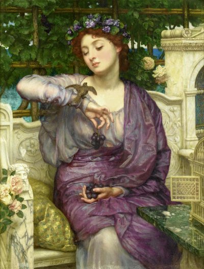 Lesbia und ihr Spatz von Edward Poynter