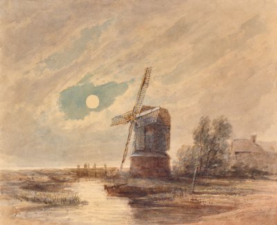 Landschaft mit Windmühle von Edward Pretty