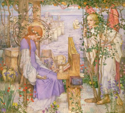 St. Cäcilia, ca. 1904 von Edward Reginald Frampton