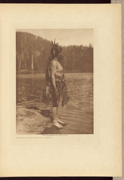 Zeremonielle Vorbereitung auf den Walfang von Edward S. Curtis