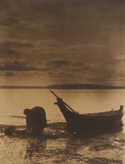 Der Muschelsammler von Edward S. Curtis