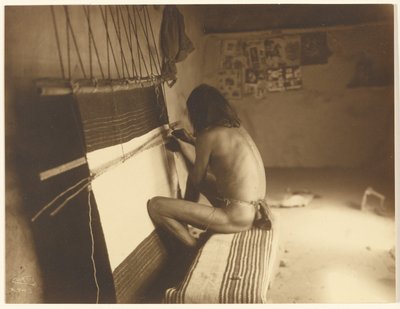 Der Weber - Hopi von Edward S. Curtis