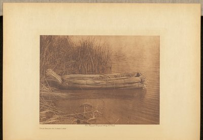 Tule Balsa auf Clear Lake von Edward S. Curtis