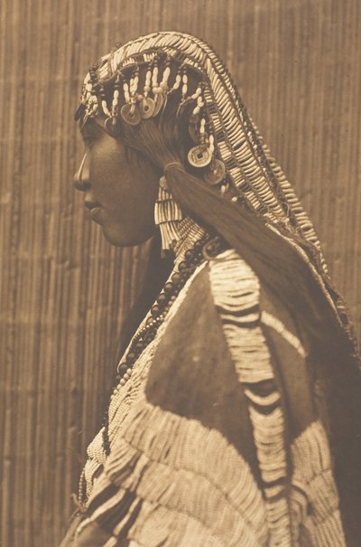 Wishham Mädchen, Profil, 1910 von Edward Sheriff Curtis