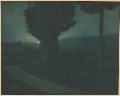 Straße ins Tal - Mondaufgang von Edward Steichen