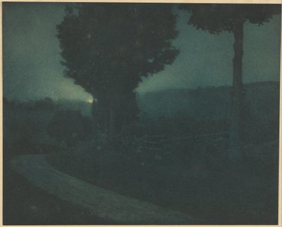 Straße ins Tal - Mondaufgang von Edward Steichen
