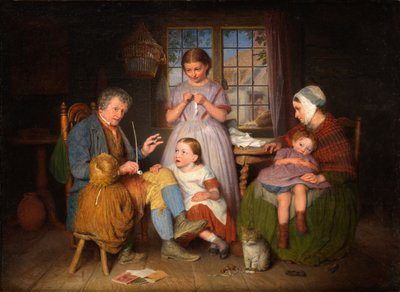 Eine Geschichte erzählen, 1860 von Edward Thompson Davis