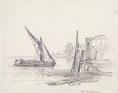 Blick auf die Themse bei Battersea von Edward William Cooke