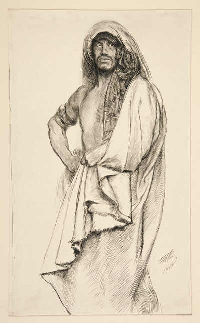 Aaron, aus Titus Andronicus von Edwin Austin Abbey