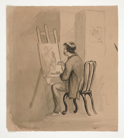 Künstler am Staffelei von Edwin Austin Abbey