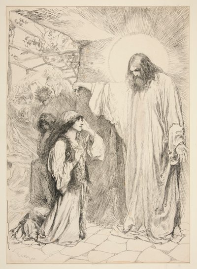 Christus und Maria Magdalena von Edwin Austin Abbey