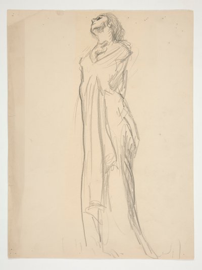 Figurenstudie für von Edwin Austin Abbey