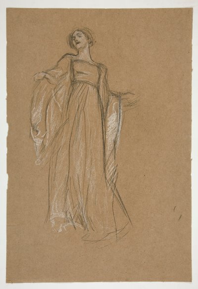 Figurenstudie für von Edwin Austin Abbey