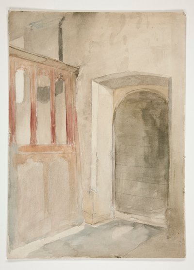 Innenraumstudie von Edwin Austin Abbey