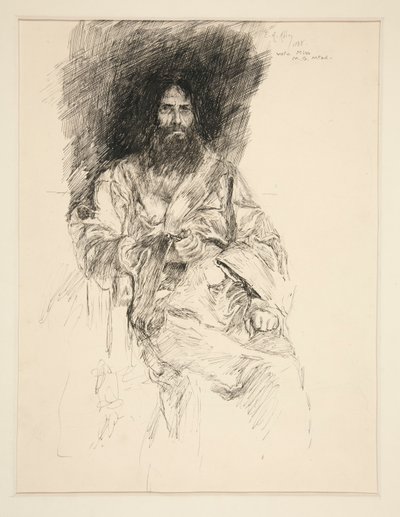 Studie eines bärtigen Mannes (Shakespeare) von Edwin Austin Abbey