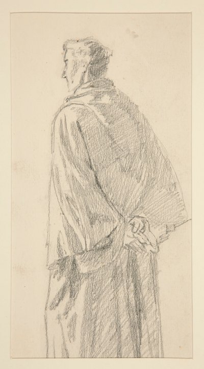 Studie eines Mannes in Robe von Edwin Austin Abbey