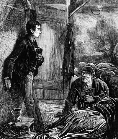 Ein Londoner Obdachlosenheim von Edwin Buckman