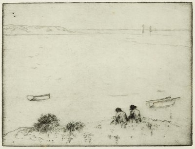 Zeichnen am Meer von Edwin Butler Bayliss