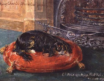 King Charles Spaniel in Ruhe von Edwin Frederick Holt