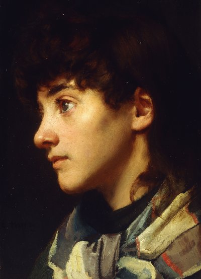 Das Newlyn-Mädchen, ca. 1895 von Edwin Harris