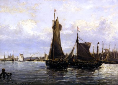 Gorlston Hafen, 1878 von Edwin Hayes