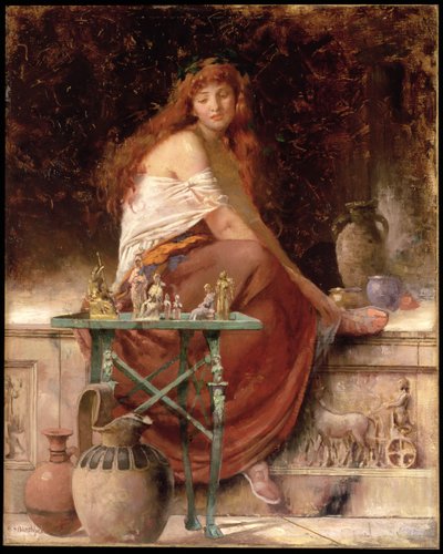 Rothaarige Schönheit von Edwin Howland Blashfield