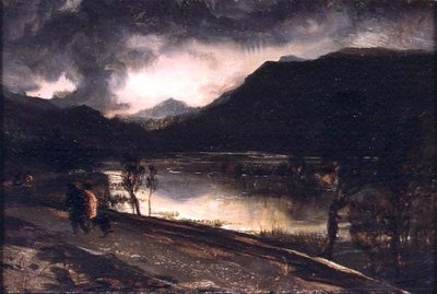 Ein Seebild bei Sonnenuntergang von Edwin Landseer