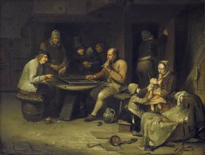 Ein Gasthaus mit Backgammon-Spielern von Egbert van Heemskerck (I)