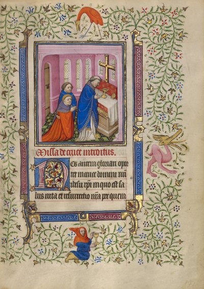 Ein Priester feiert die Messe von Egerton Master